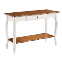 Aparador Para Sala Com 1 Gaveta E Prateleira Pés Luiz Xv - Branco Laca Com Tampo E Prateleira Imbuia Glazer - 2