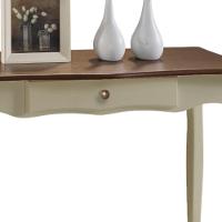 Aparador Para Sala 1 Gaveta Pés Luiz Xv - Verde Chá Laca Com Tampo Imbuia Glazer