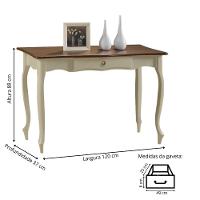 Aparador Para Sala 1 Gaveta Pés Luiz Xv - Verde Chá Laca Com Tampo Imbuia Glazer - 5