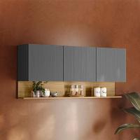 Armario Aereo 3 Portas 150 Cm Line Ktp Gris Cp Freijo - 6