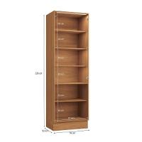 Cristaleira Kappesberg Pixel 4 Portas Canela/cinza Sagrado 70cm - 2