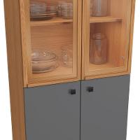 Cristaleira Kappesberg Pixel 4 Portas Canela/cinza Sagrado 70cm - 5