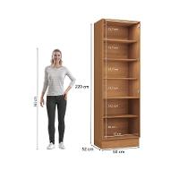 Cristaleira Kappesberg Pixel 4 Portas Canela/cinza Sagrado 70cm - 8