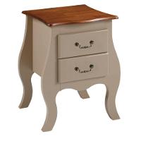 Cômoda De Madeira Bombê Mini 2 Gavetas - Amêndoa Com Tampo Imbuia Glazer - 3