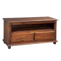 Rack Para Tv 45 Polegadas 2 Gavetas Nicho Pés Torneados - Imbuia Glazer - 2