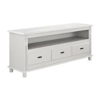 Rack Para Tv Até 65 Polegadas Com 3 Gavetas - Branco Laca - 2