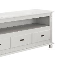 Rack Para Tv Até 65 Polegadas Com 3 Gavetas - Branco Laca - 3