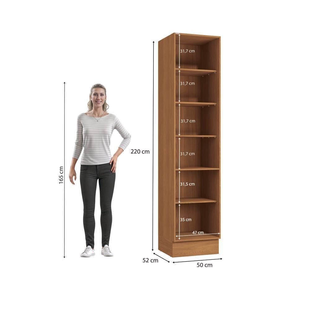 Paneleiro Kappesberg Pixel 2 Portas Canela Verde Frevo 50cm - 8