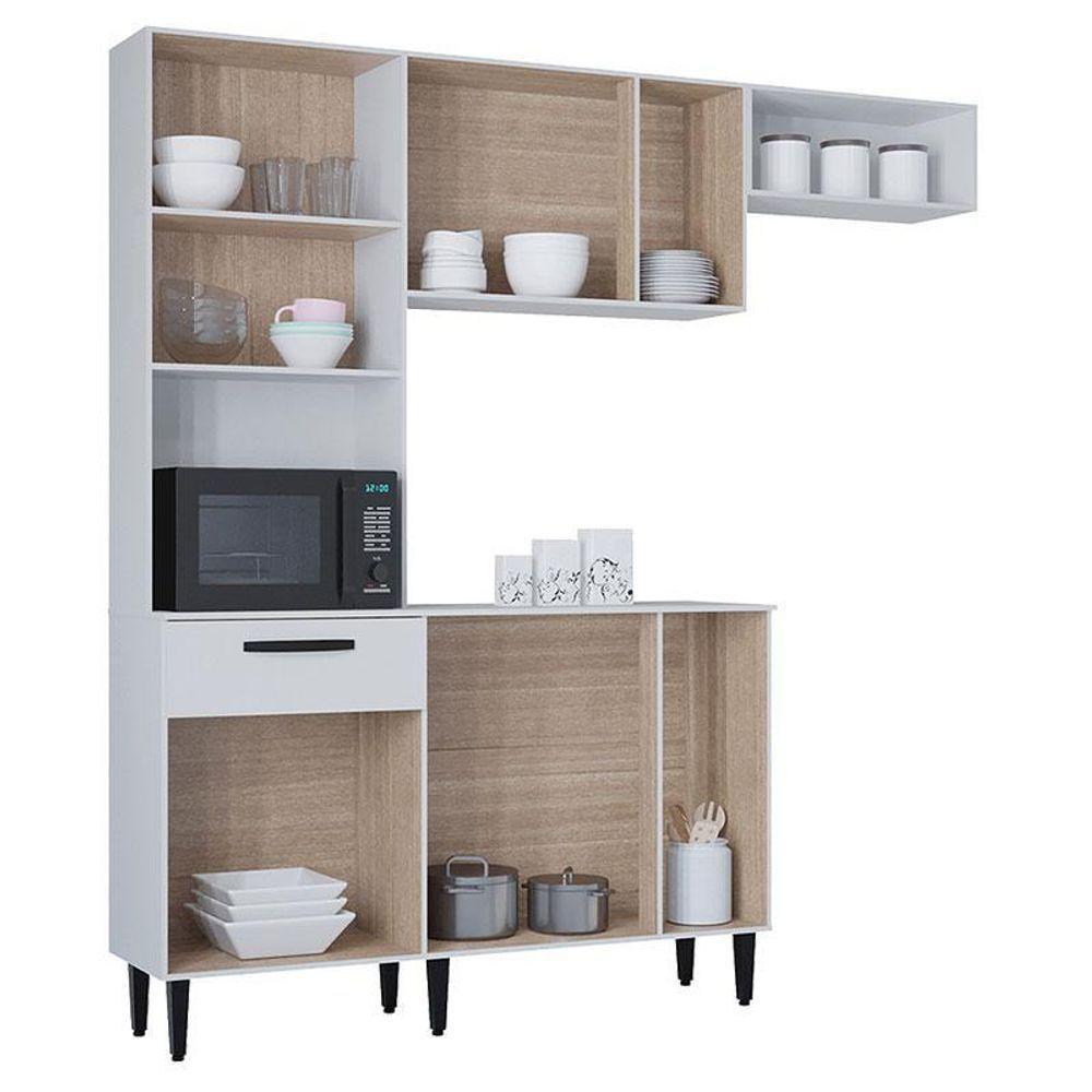 Kit Cozinha Dora Com Balcão Branco - Poquema - 3