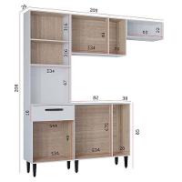 Kit Cozinha Dora Com Balcão Branco - Poquema - 5