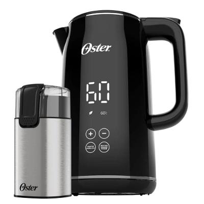 Kit Chaleira Digital Black 1,7L OCEL920 com Moedor de Café Elétrico OMDR110 Oster 220V