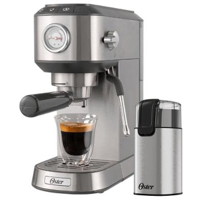 Kit Cafeteira Espresso Compacta e Moedor de Café Elétrico Oster 110V