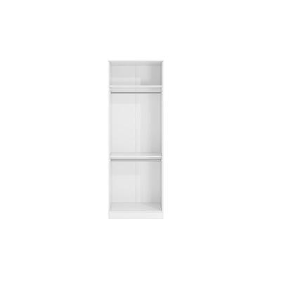 Guarda-roupas Sem Portas Closet 2 Cabideiros Kappesberg Adapt Branco 80cm