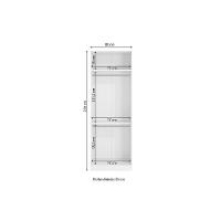 Guarda-roupas Sem Portas Closet 2 Cabideiros Kappesberg Adapt Branco 80cm - 3