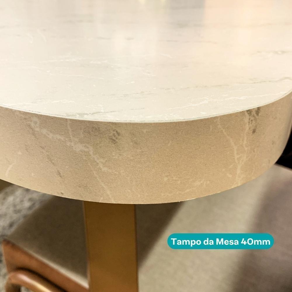 Conjunto Sala De Jantar 6 Cadeiras Catânia Carraro Petra E Rosê - 8