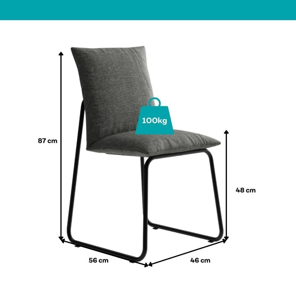 Conjunto Sala De Jantar 4 Cadeiras Monte Carlo Carraro Nogal E Preto - 8