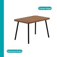 Conjunto Sala De Jantar 4 Cadeiras Monte Carlo Carraro Nogal E Preto - 3