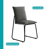 Conjunto Sala De Jantar 4 Cadeiras Monte Carlo Carraro Nogal E Preto - 6