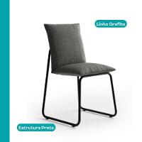 Conjunto Sala De Jantar 4 Cadeiras Bolzano Carraro Nogal E Preto - 6