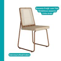 Conjunto Sala De Jantar 4 Cadeiras Trento Carraro Petra E Rosê - 6