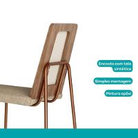 Conjunto Sala De Jantar 4 Cadeiras Trento Carraro Petra E Rosê - 9