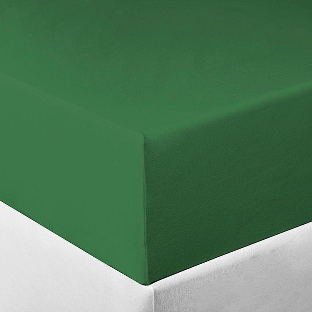 Lençol Tecebem Solteiro Malha C/ Elástico Liso 88cmx188mx30cm Oliva - 2