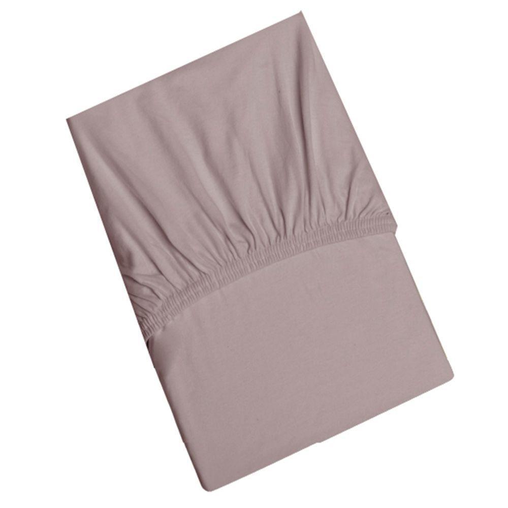 Lençol Tecebem Queen Malha C/ Elástico Liso 158mx198mx40cm Rosinha - 1