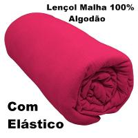 Lençol Com Elástico King Portallar Malha 100% Algodão Liso Linha Casa Vermelho Fita - 3
