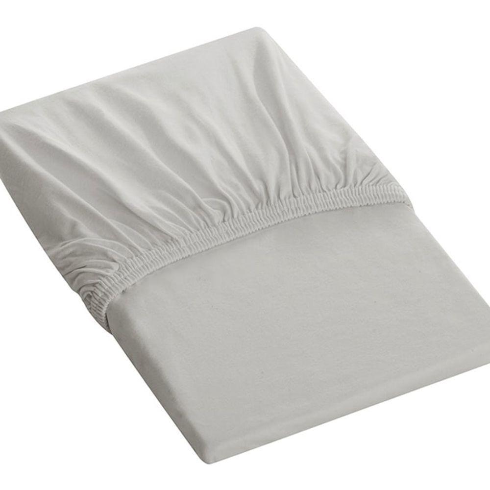 Lençol Tecebem Casal Malha C/ Elástico Liso 138mx188mx30cm Branco - 1