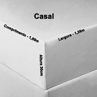 Lençol Tecebem Casal Malha C/ Elástico Liso 138mx188mx30cm Branco - 3