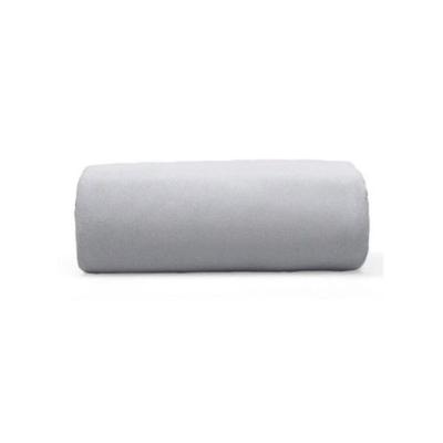Lençol Buettner Solteiro Malha 100% Algodão Basic Liso Com Elástico Prata