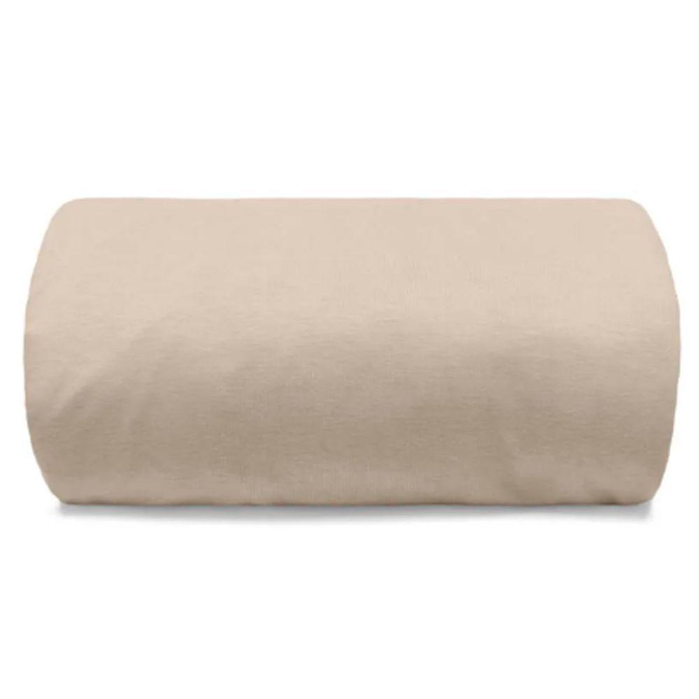 Lençol Avulso Buettner Casal Malha 100% Algodão Image Com Elástico Bege - 1