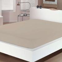 Lençol Avulso Buettner Casal Malha 100% Algodão Image Com Elástico Bege - 3