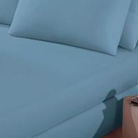 Lençol Buettner Casal Malha 100% Algodão Basic Liso Com Elástico Jeans - 2