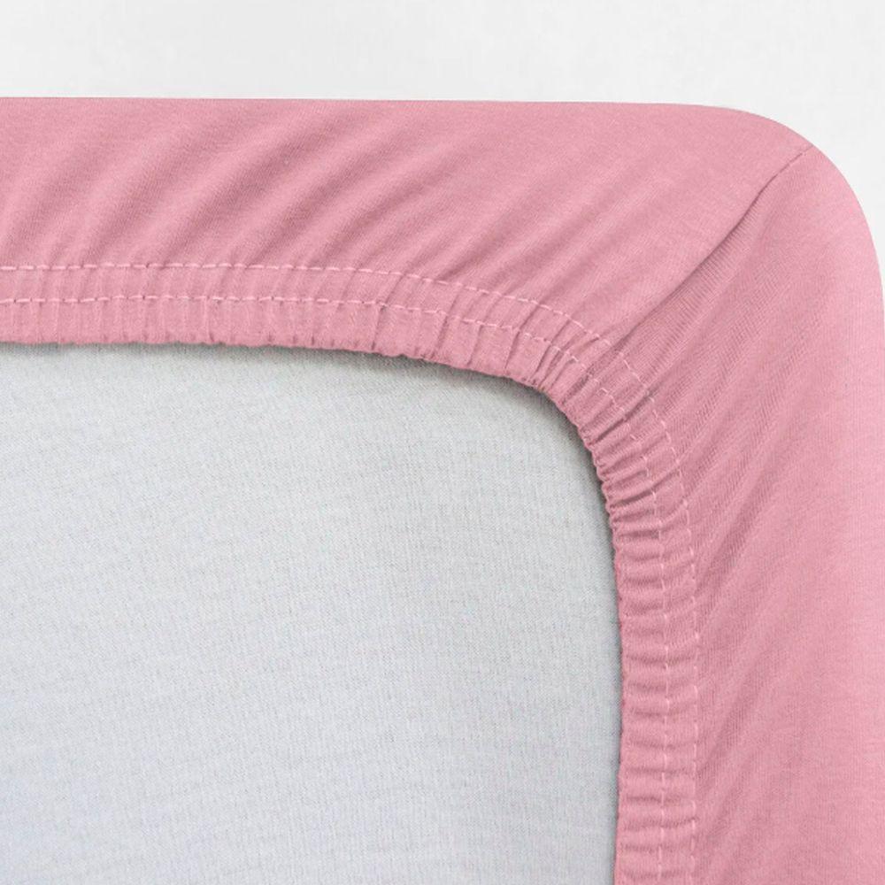 Lençol Avulso Buettner Solteiro Malha 100% Algodão Image Com Elástico Rose - 2