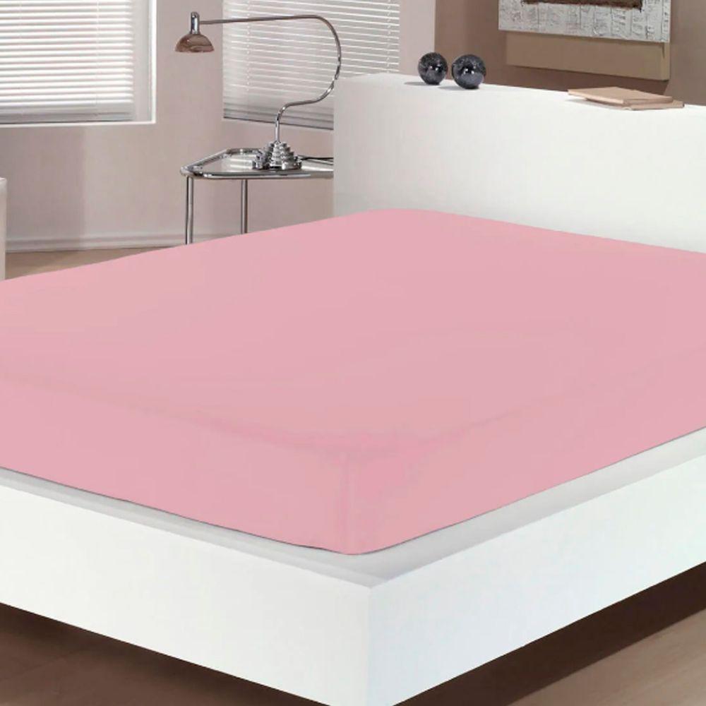 Lençol Avulso Buettner Solteiro Malha 100% Algodão Image Com Elástico Rose - 3