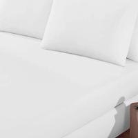 Lençol Buettner King Malha 100% Algodão Basic Liso Com Elástico Branco - 2