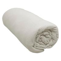 Lençol Portallar Solteiro Com Elástico Malha 100% Algodão Premiun Classic Off White - 2