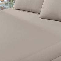 Lençol Buettner Queen Malha 100% Algodão Basic Liso Com Elástico Trigo - 3