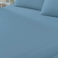 Lençol Buettner Queen Malha 100% Algodão Basic Liso Com Elástico Jeans - 2
