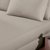 Lençol Buettner Casal Malha 100% Algodão Basic Liso Com Elástico Trigo - 2