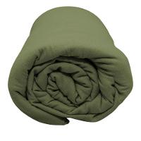 Lençol Portallar Solteiro Com Elástico Malha 100% Algodão Premiun Classic Verde Pedra - 3