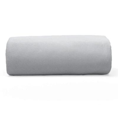 Lençol Buettner Casal Malha 100% Algodão Basic Liso Com Elástico Prata
