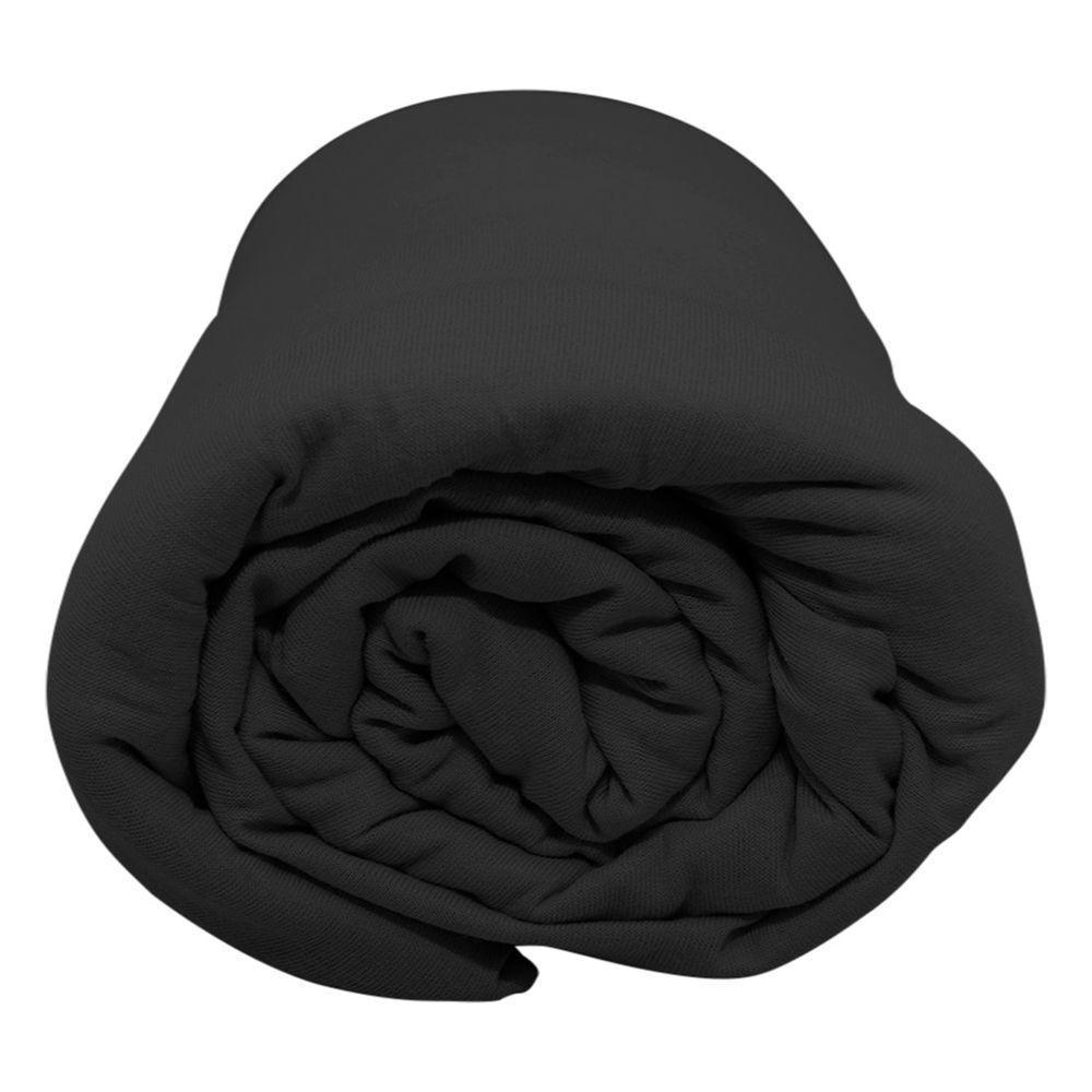 Lençol Portallar Solteiro Com Elástico Malha 100% Algodão Premiun Classic Preto - 3