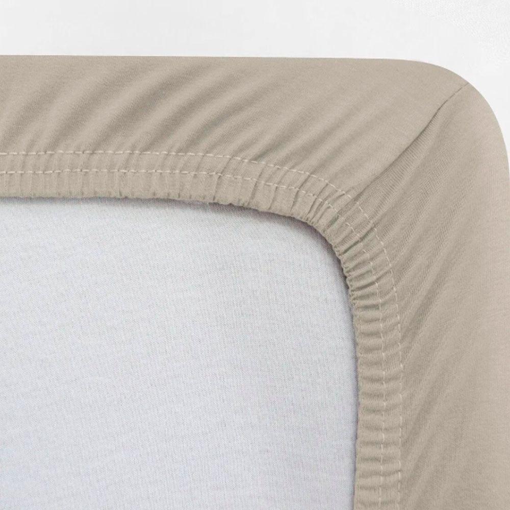 Lençol Avulso Buettner Solteiro Malha 100% Algodão Image Com Elástico Bege - 2