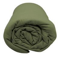 Lençol Portallar Casal Com Elástico Malha 100% Algodão Premiun Classic Verde Pedra - 3