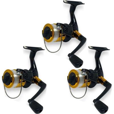 Kit 3 Molinete Marine Sports Star 3 Dourado Com Linha