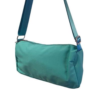 Bolsa Lateral Alça Grossa Transversal Casual Festa Cor:azul