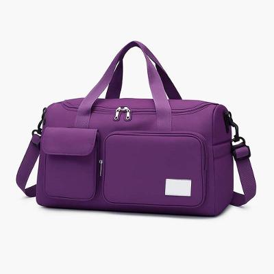 Bolsa De Academia Roxa Forrada Divisões E Bolsos Externos
