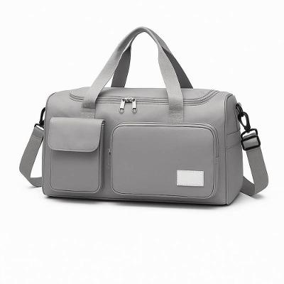 Bolsa De Academia Cinza Forrada Divisões E Bolsos Externos
